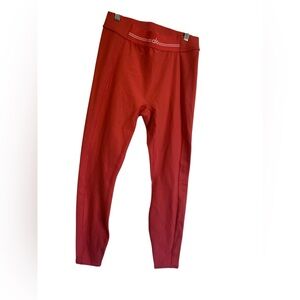 NWT Alo yoga alosoft high waste 7/8 relay legging CANDY RED / WHITE Size: M
